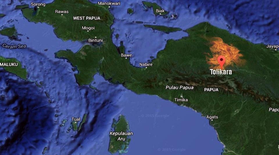 Gambaran peta kota jantung papua toliakra